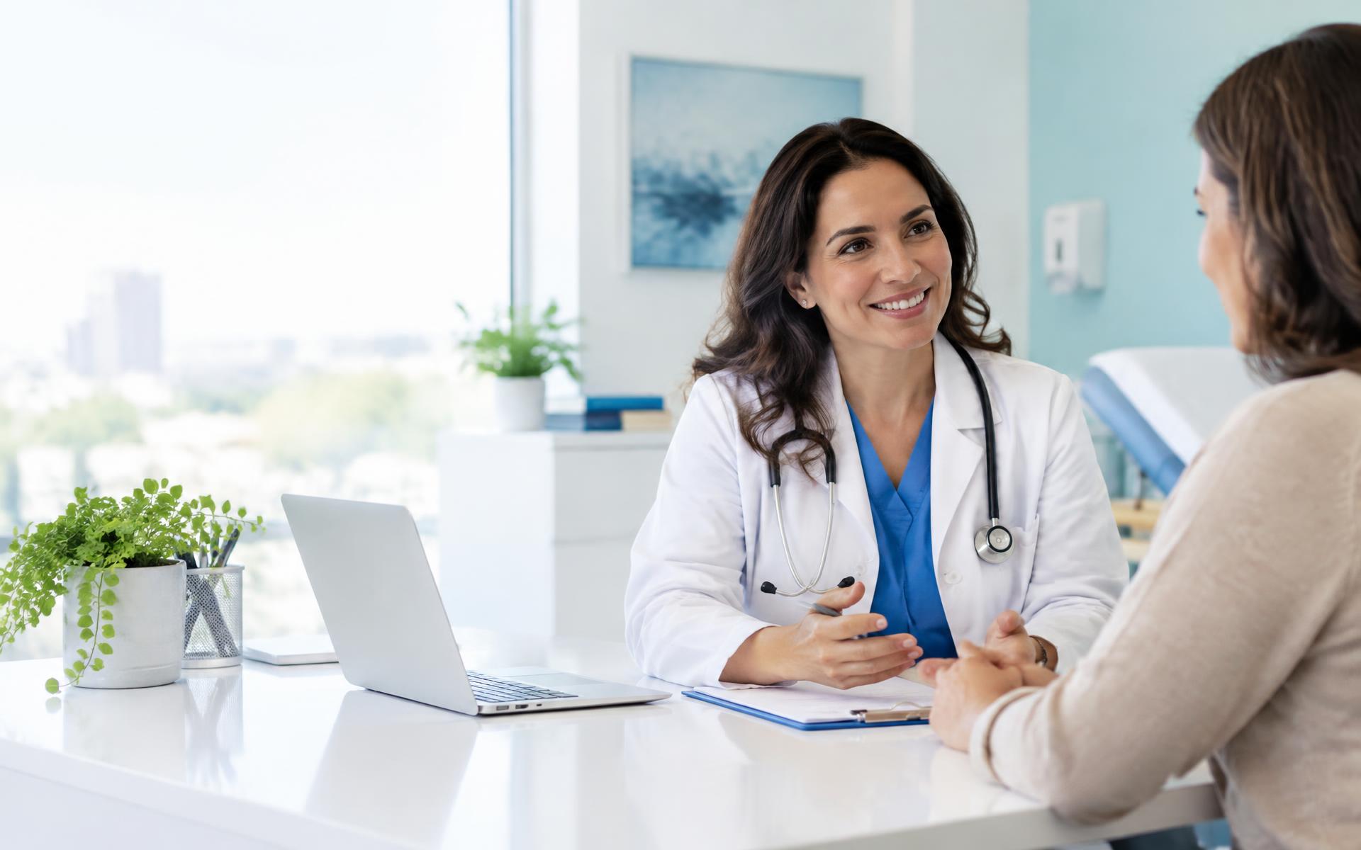 Médica da Economed em atendimento acolhedor