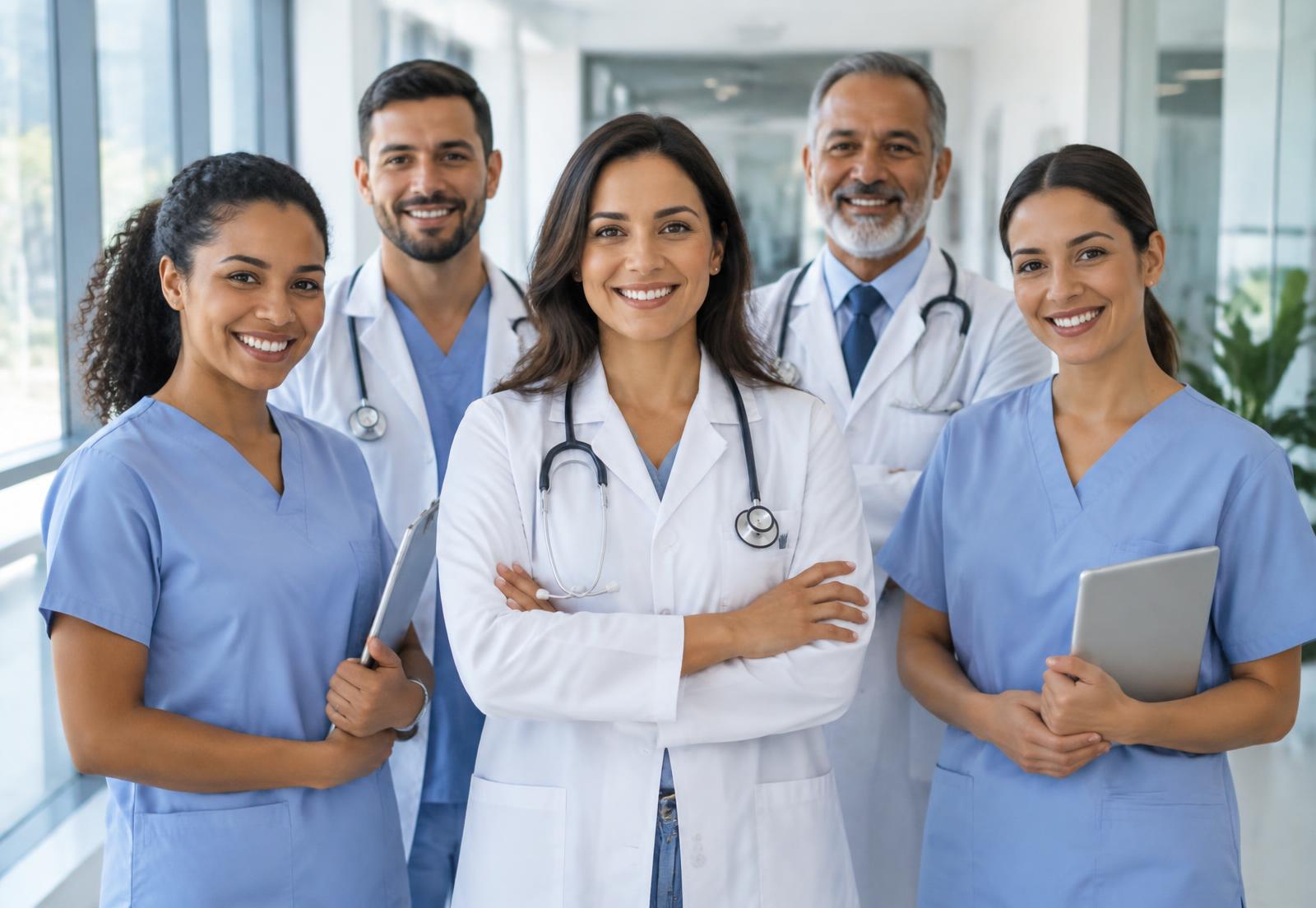 Equipe médica multiprofissional da Economed